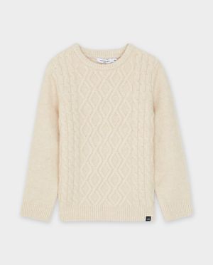 Truien - Beige kabeltrui, 98-134
