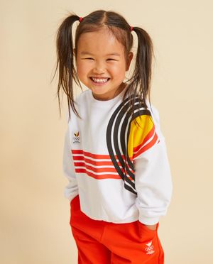 Sweater met strepen, Olympische Spelen, 2-7 jaar - Olympische Spelen