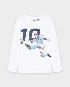T-shirts - T-shirt &agrave; manches longues &agrave; imprim&eacute; Messi
