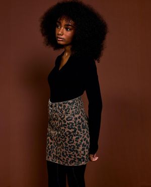 Rok met luipaardprint - Groggy