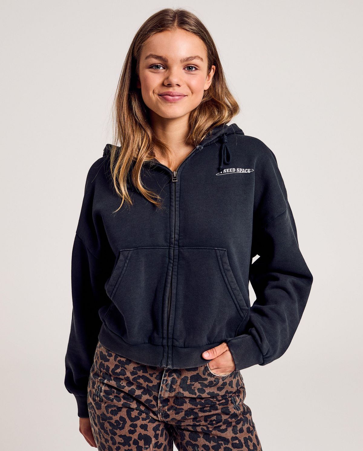 Sweatvest met opschrift