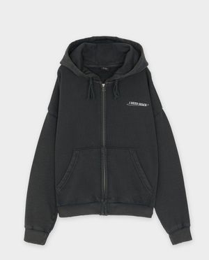 Cardigans - Gilet molletonn&eacute; &agrave; inscription