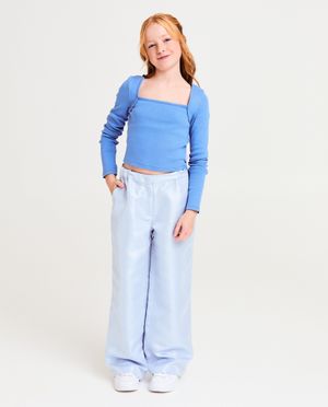 T-shirts - Longsleeve met fijne rib