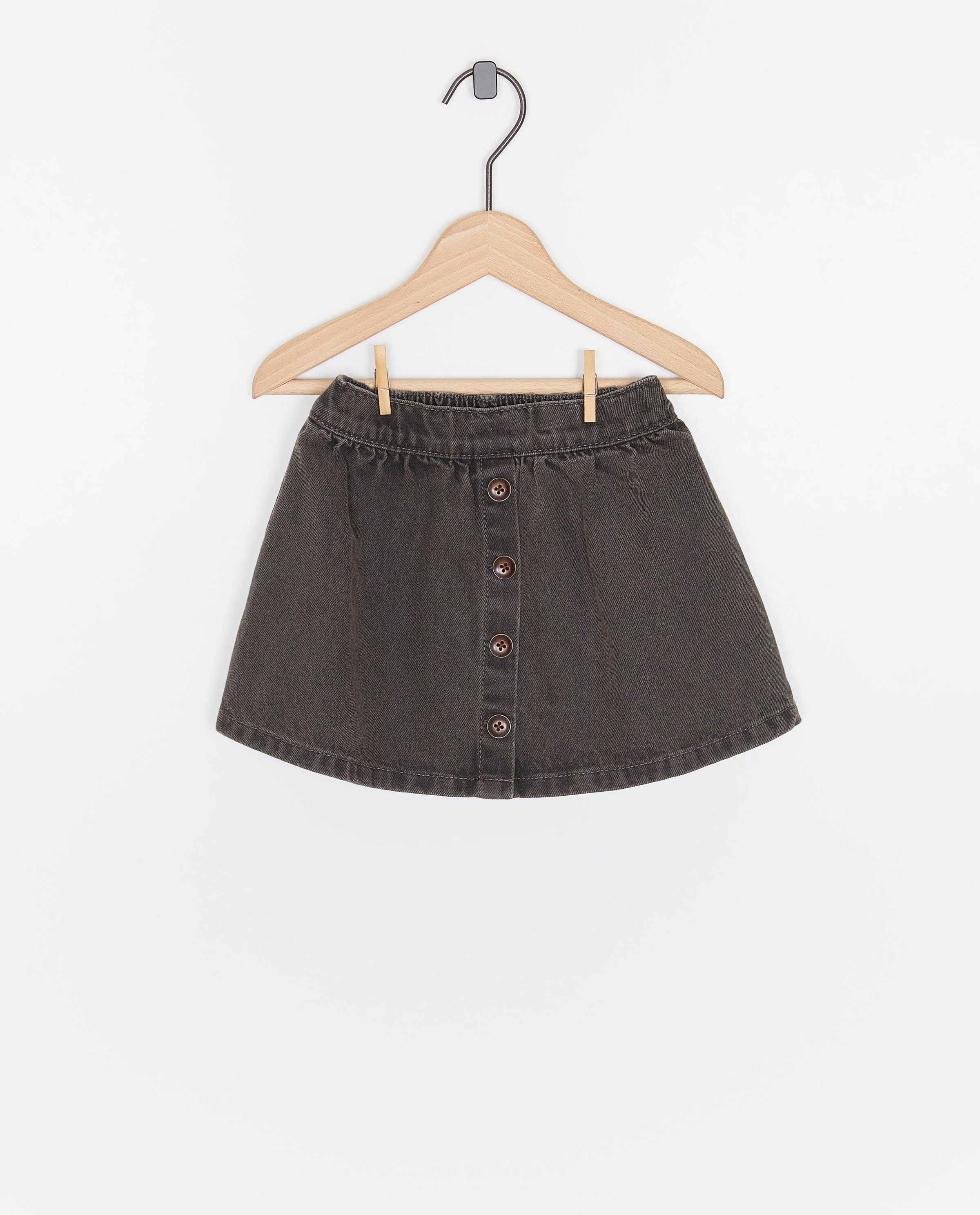 Jupe en jean gris fonc&eacute; - Cuddles and Smiles