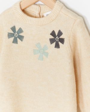 Robes - Robe avec fleurs brod&eacute;es