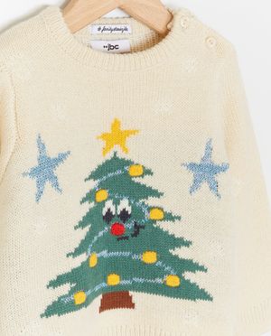 Truien - Trui met print en pompons, baby