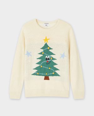 Truien - Trui met print en pompons, dames