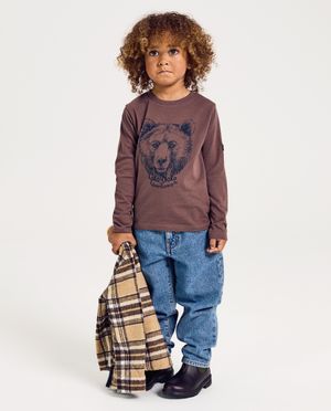 T-shirts - T-shirt &agrave; manches longues avec un imprim&eacute; &agrave; oursons