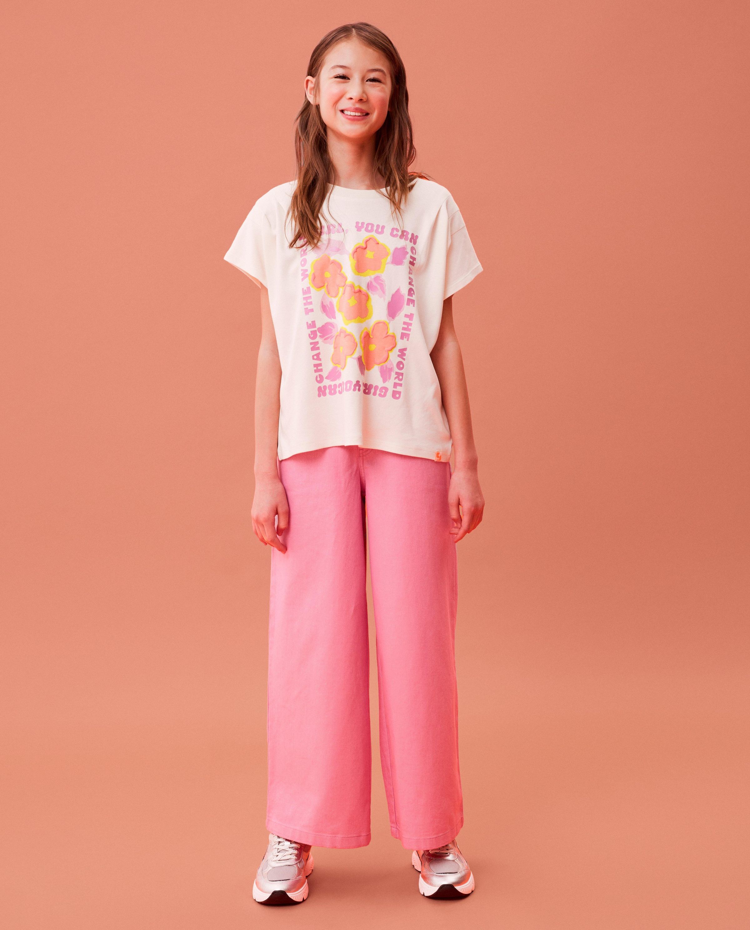 Jeans rose, coupe &agrave; jambes larges, Special occasions - CKS