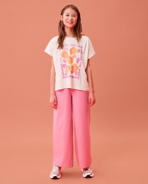 Jeans rose, coupe &agrave; jambes larges, Special occasions - CKS