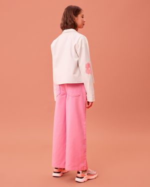 Jeans - Jeans rose, coupe &agrave; jambes larges, Special occasions