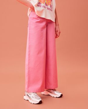Jeans - Jeans rose, coupe &agrave; jambes larges, Special occasions