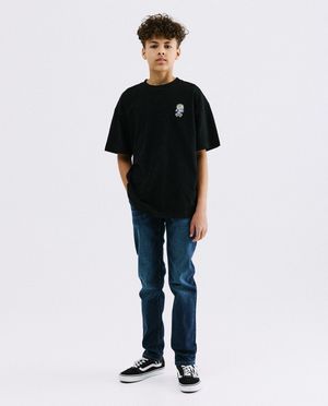 Donkerblauwe jeans, straight fit - Fish & Chips