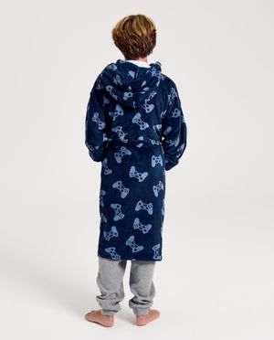 Nachtkleding - Badjas met print controllers