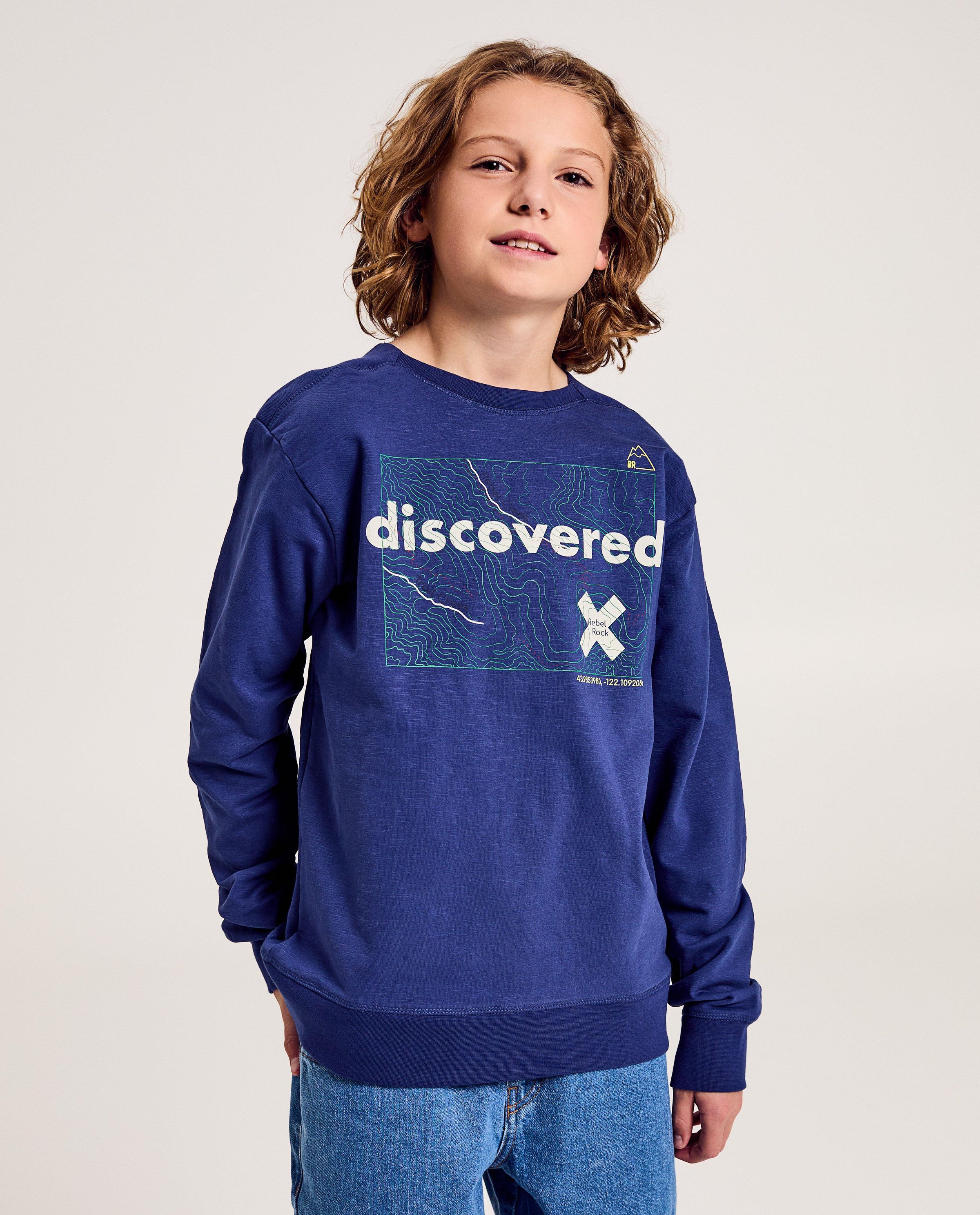 Sweater met print - Blue Rebel