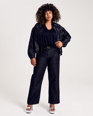 Jeans - Jeans met glitter, straight fit