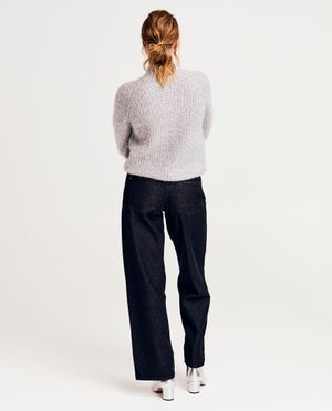 Jeans - Jeans met glitter, straight fit