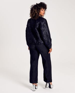 Jeans - Jeans met glitter, straight fit