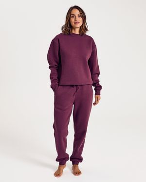 Pantalons - Pantalon de jogging mauve fonc&eacute;, taille S-XXL, unisexe