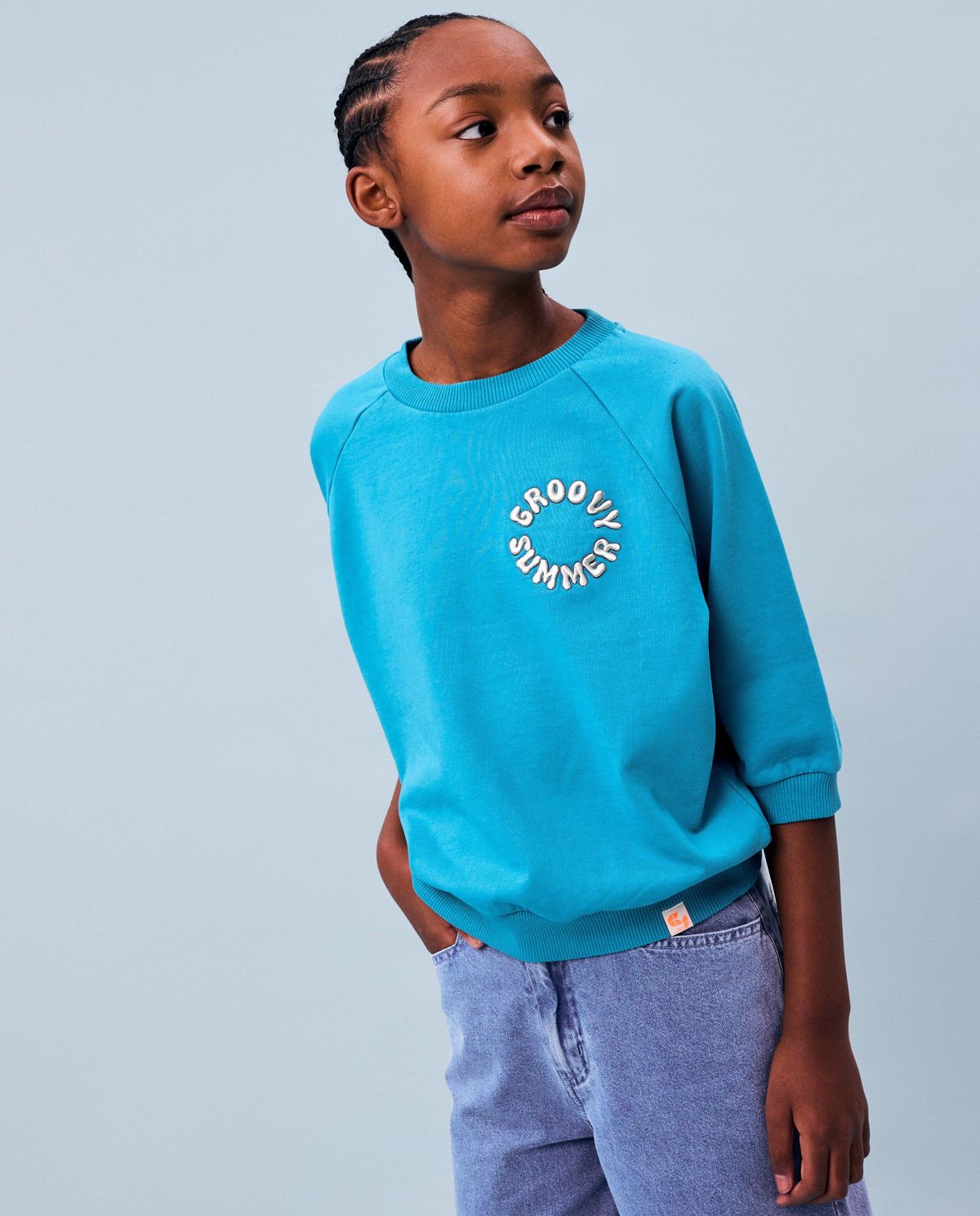 Sweater met opschrift