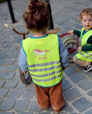 Cardigans - Gilet fluo personnalisable, enfants
