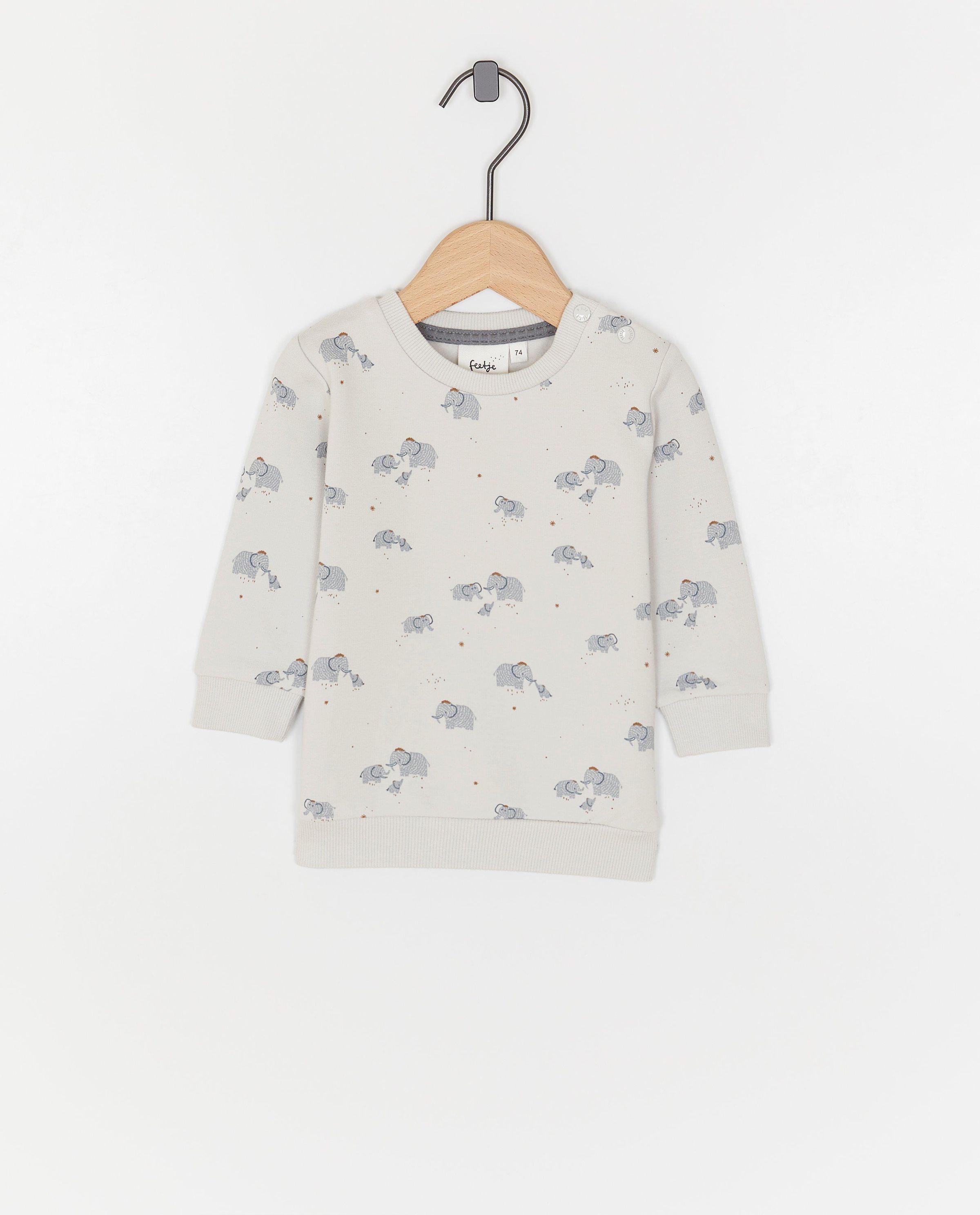 Sweat &agrave; imprim&eacute; &agrave; &eacute;l&eacute;phants - Feetje