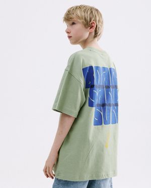 T-shirt avec imprim&eacute; au dos - CKS