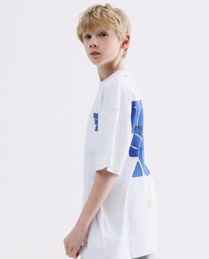 T-shirt met backprint, loose fit - CKS
