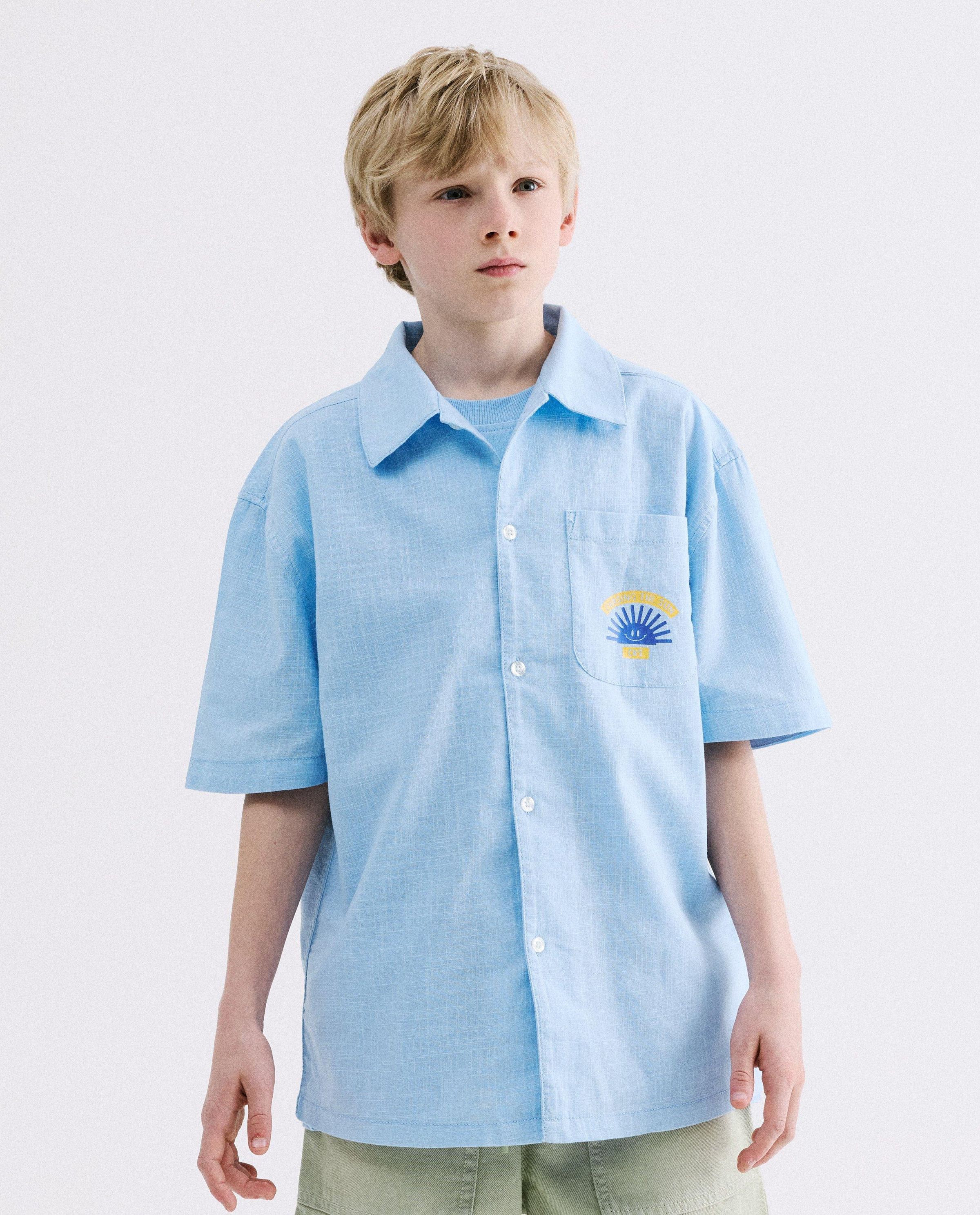 Blauw hemd, oversized fit - CKS
