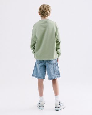 Shorts - Short en jean avec d&eacute;tails carpenter
