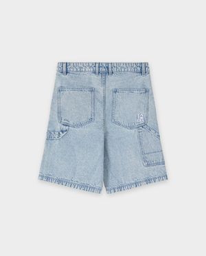 Shorts - Short en jean avec d&eacute;tails carpenter