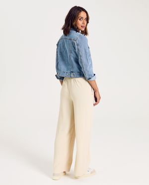 Broeken - Bruine broek met structuur