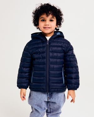 Donkerblauwe jas van gerecycleerd polyester - Kidz Nation