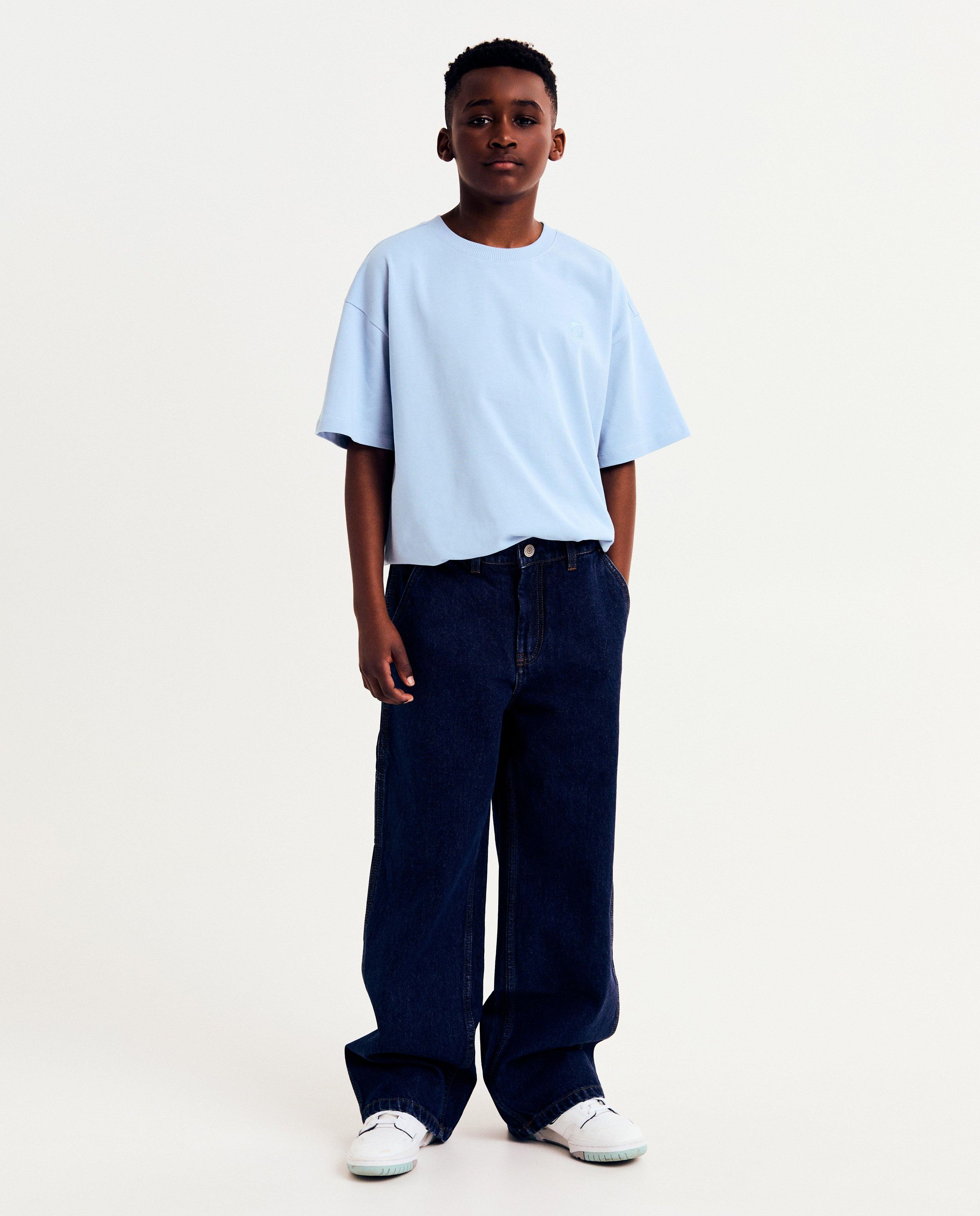 Jeans met carpenter details, skater fit, 6-14 jaar - milo