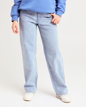 Jeans - Jeans met strepen, straight fit