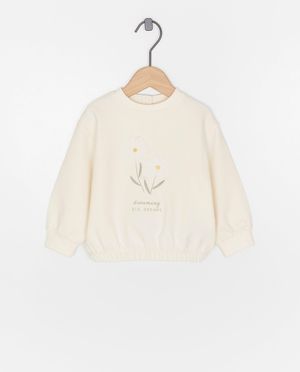 Sweater met geborduurde bloemen - Cuddles and Smiles
