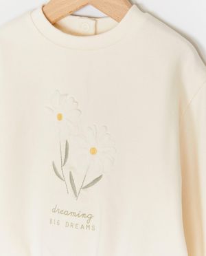 Sweaters - Sweater met geborduurde bloemen