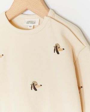 Sweaters - Sweater met geborduurde hondjes