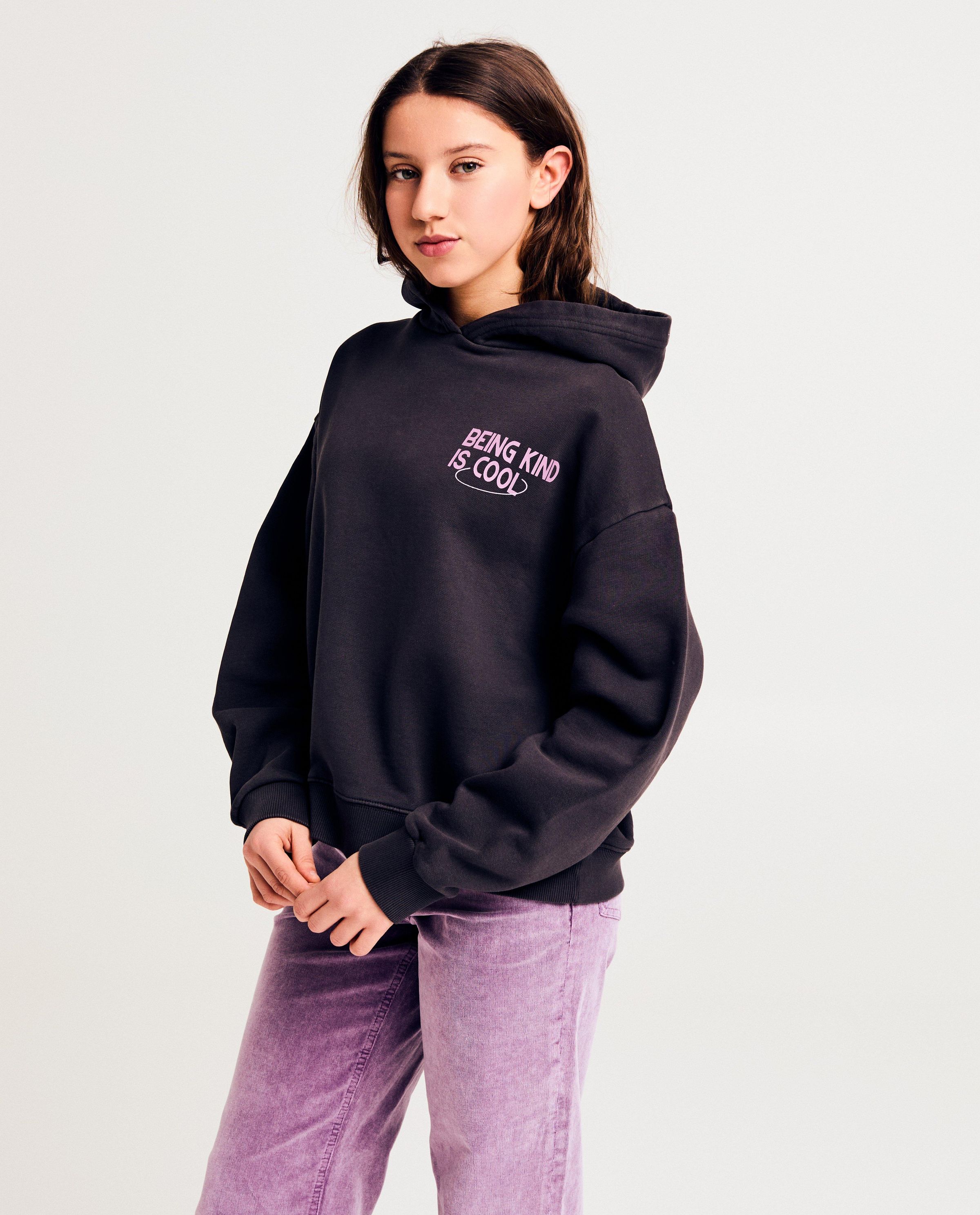 Hoodie &agrave; imprim&eacute; au dos, coupe oversized - Groggy