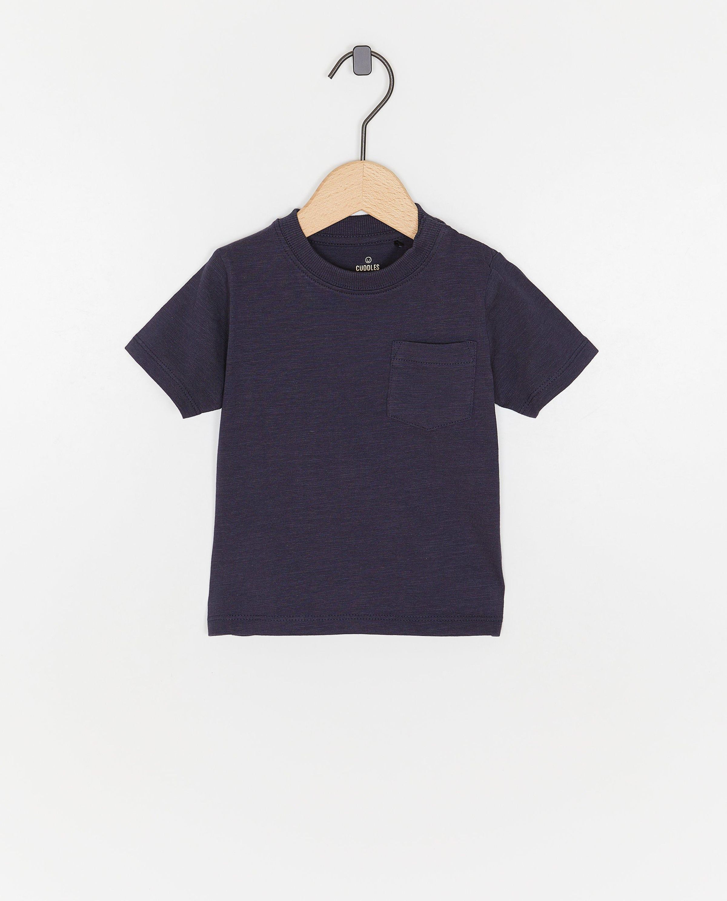 Donkerblauw T-shirt - Cuddles and Smiles