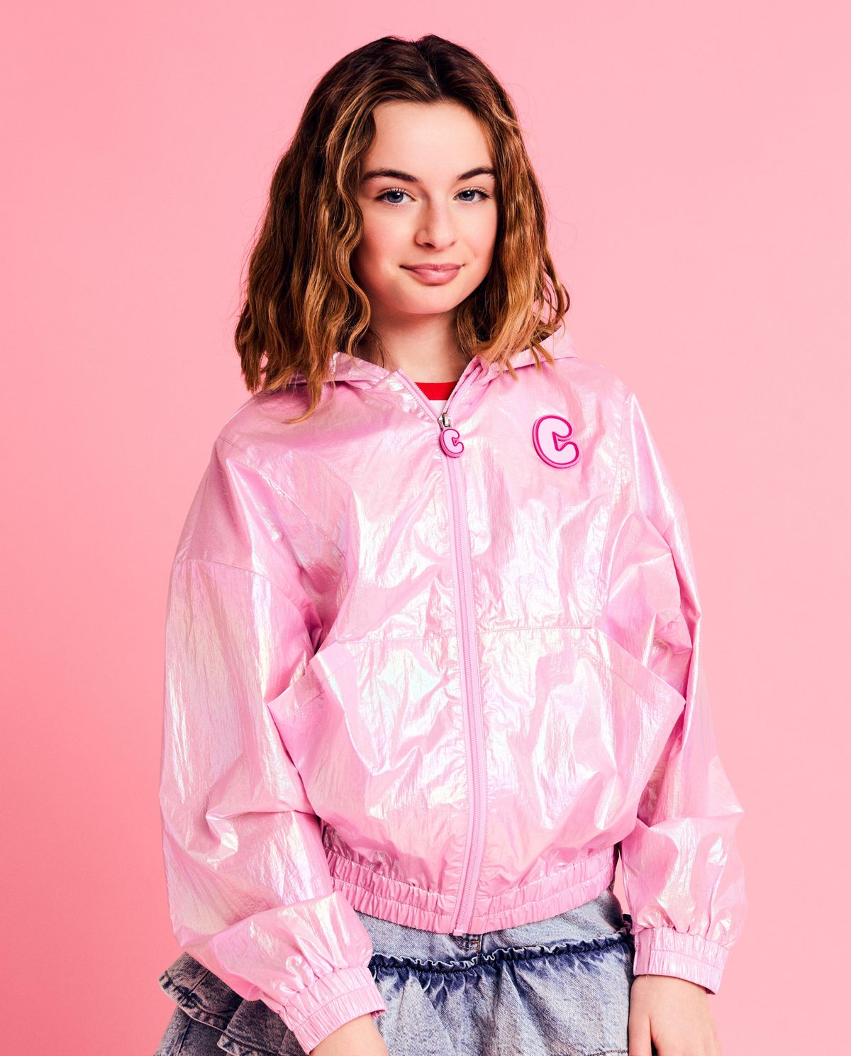 Vest met holografische look, 6-14 jaar