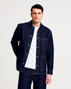 Blazers - Donkerblauw overhemd van jeans