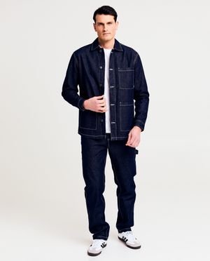 Blazers - Donkerblauw overhemd van jeans