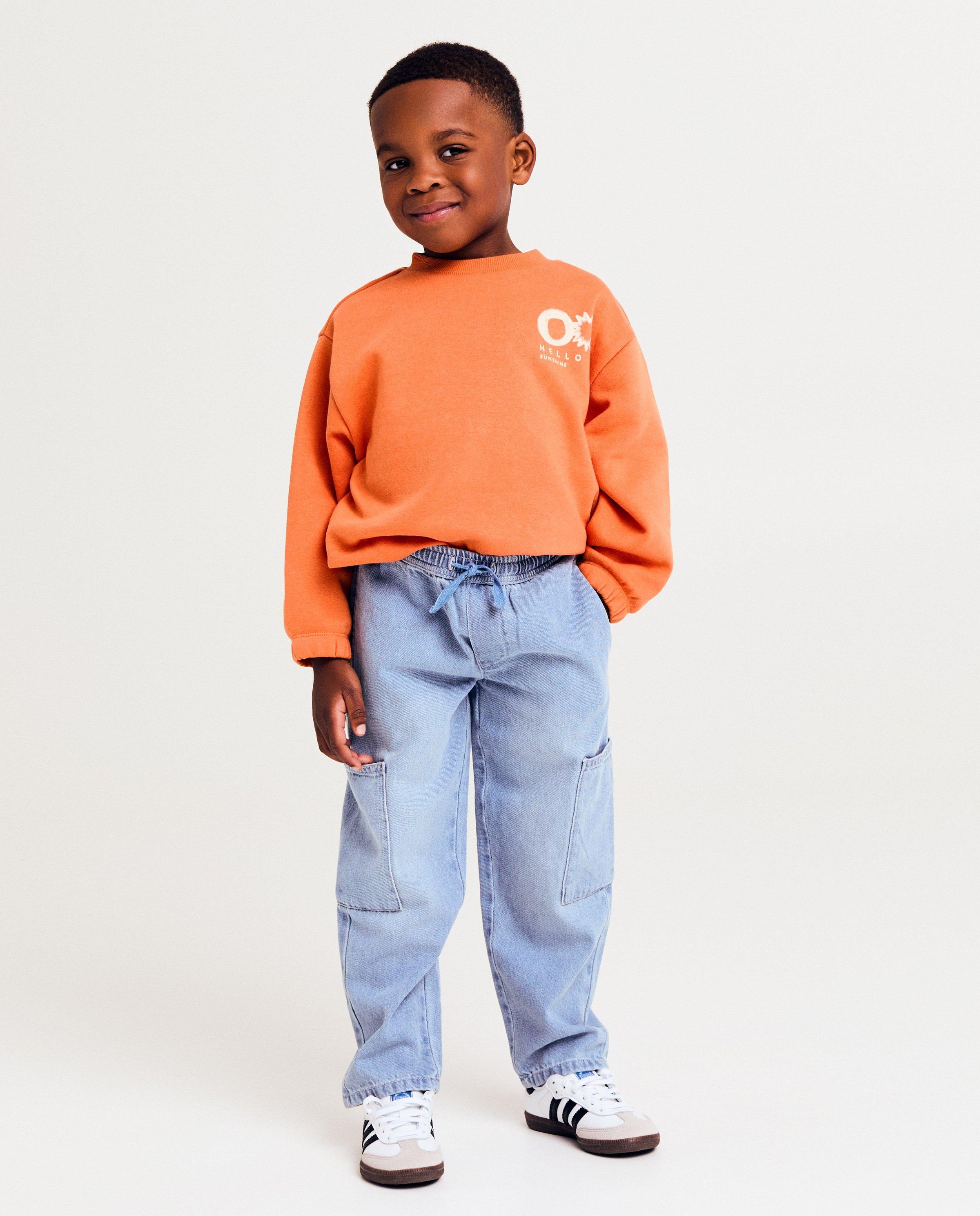 Blauwe jeans, baggy fit - Besties