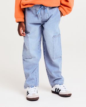 Jeans - Blauwe jeans, baggy fit