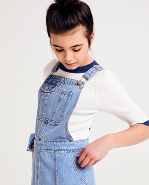 Robes - Robe-salopette en jeans