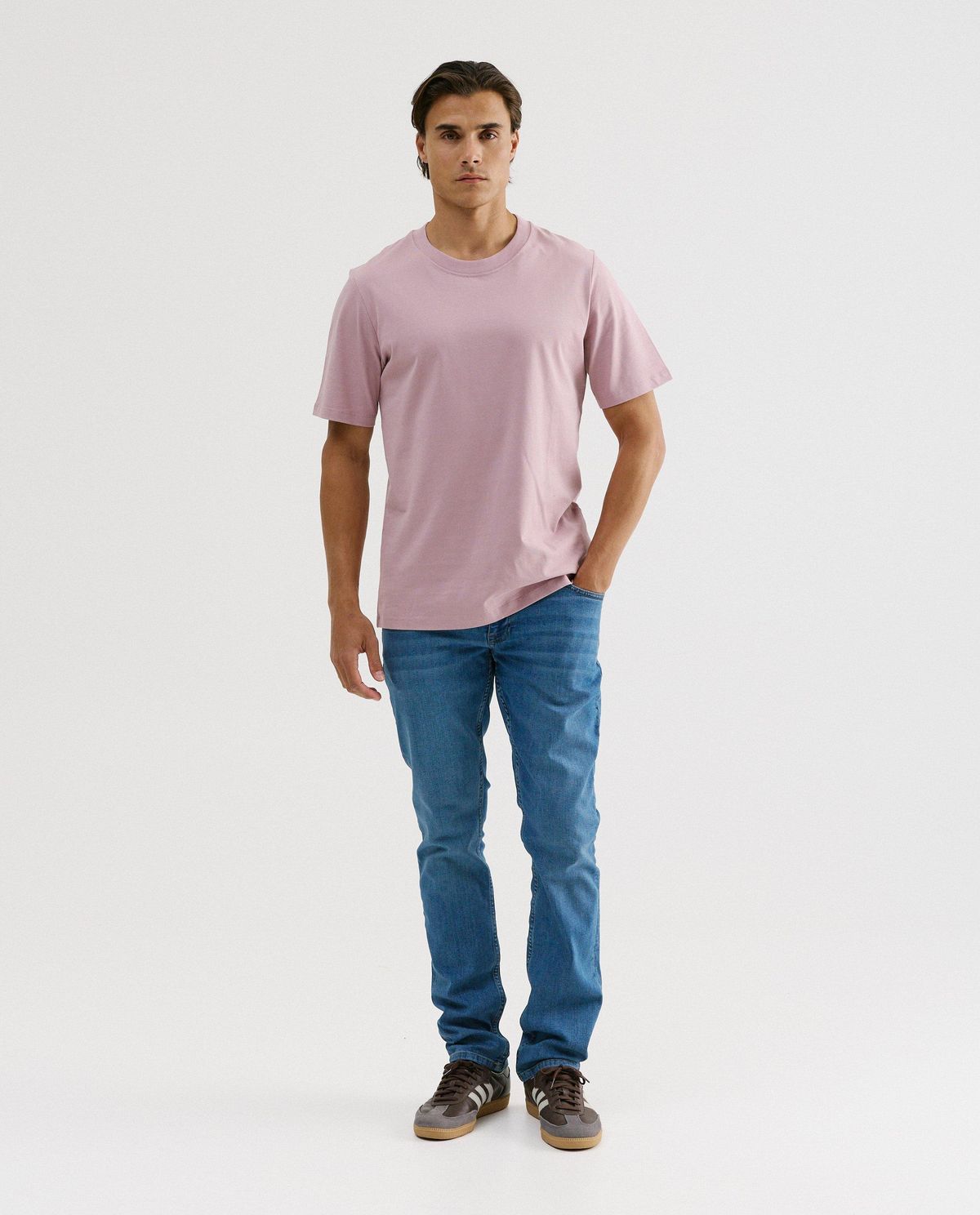 Blauwe jeans, slim fit