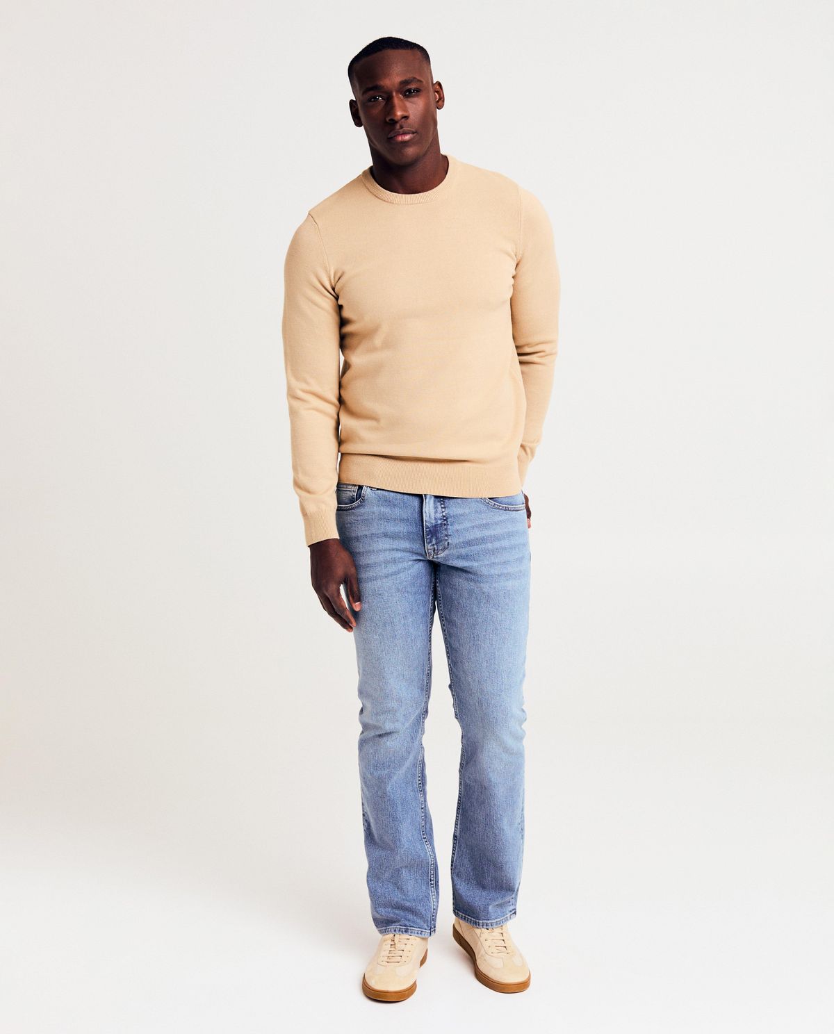 Blauwe jeans, straight fit