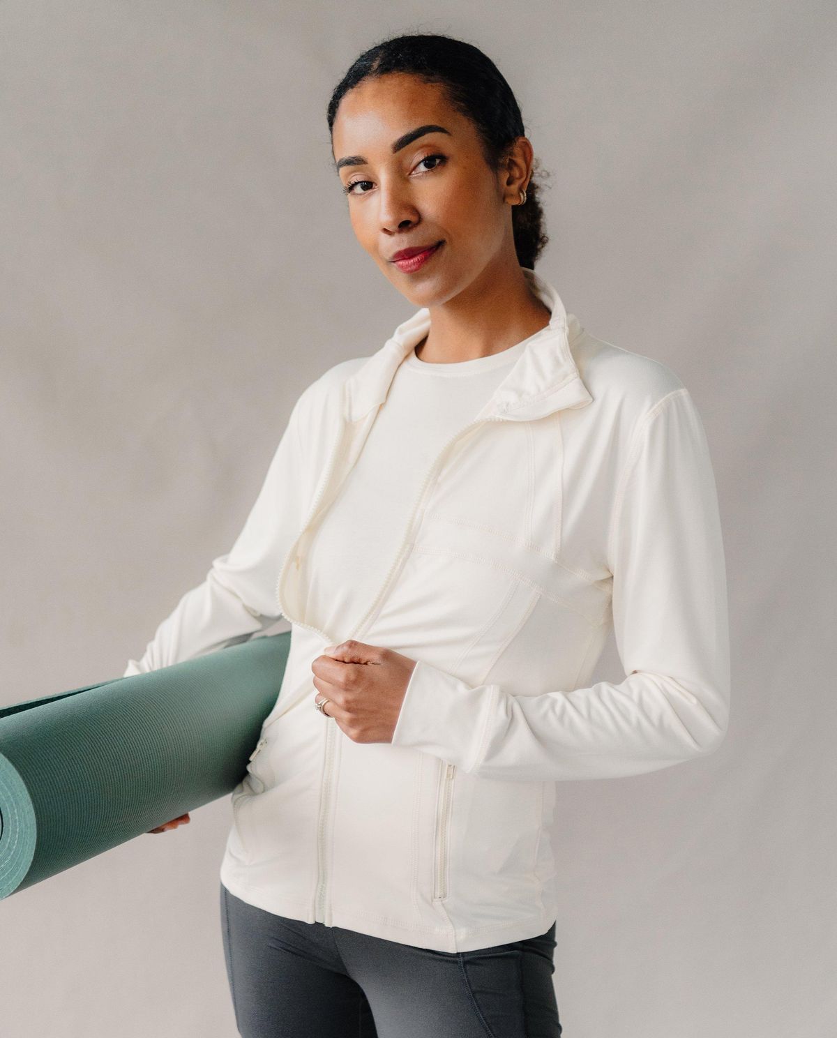 Sweatvest met rugdetail