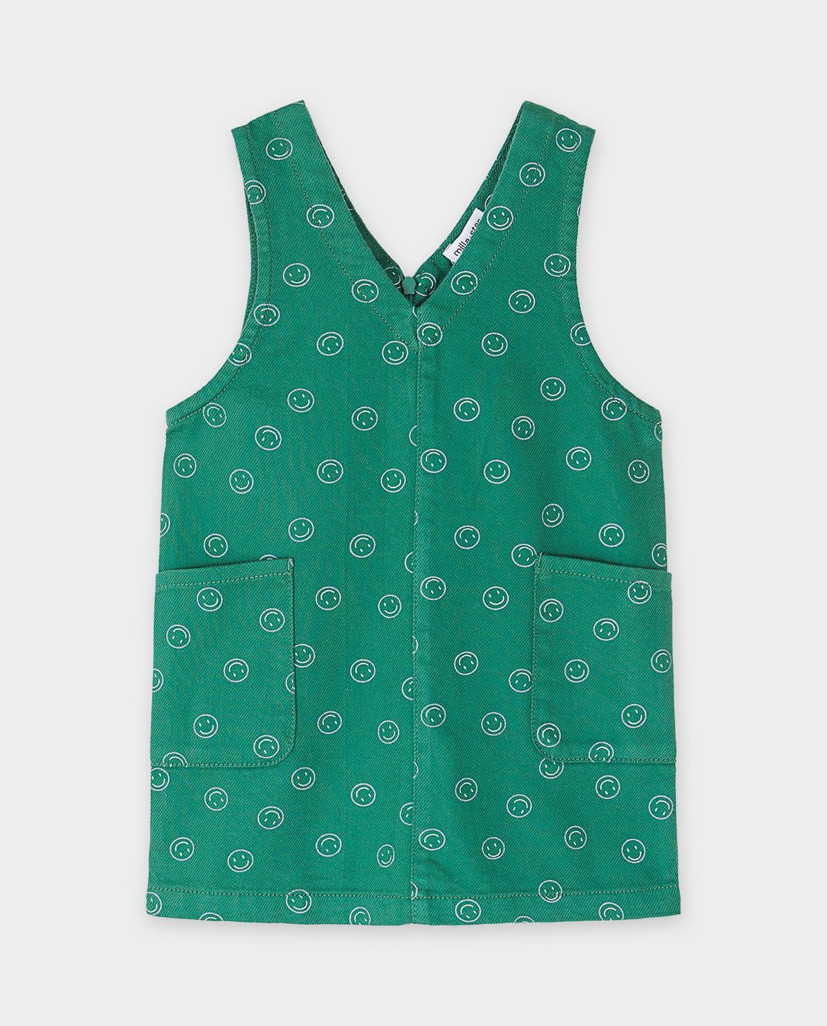Jeansjurk met smileyprint